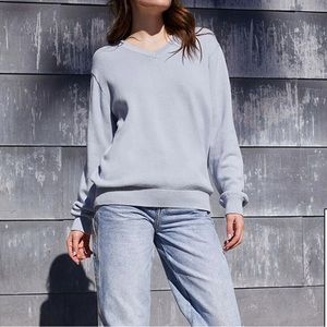 BRANDY MELVILLE John Galt Light Blue Nikki V-Neck Sweater
